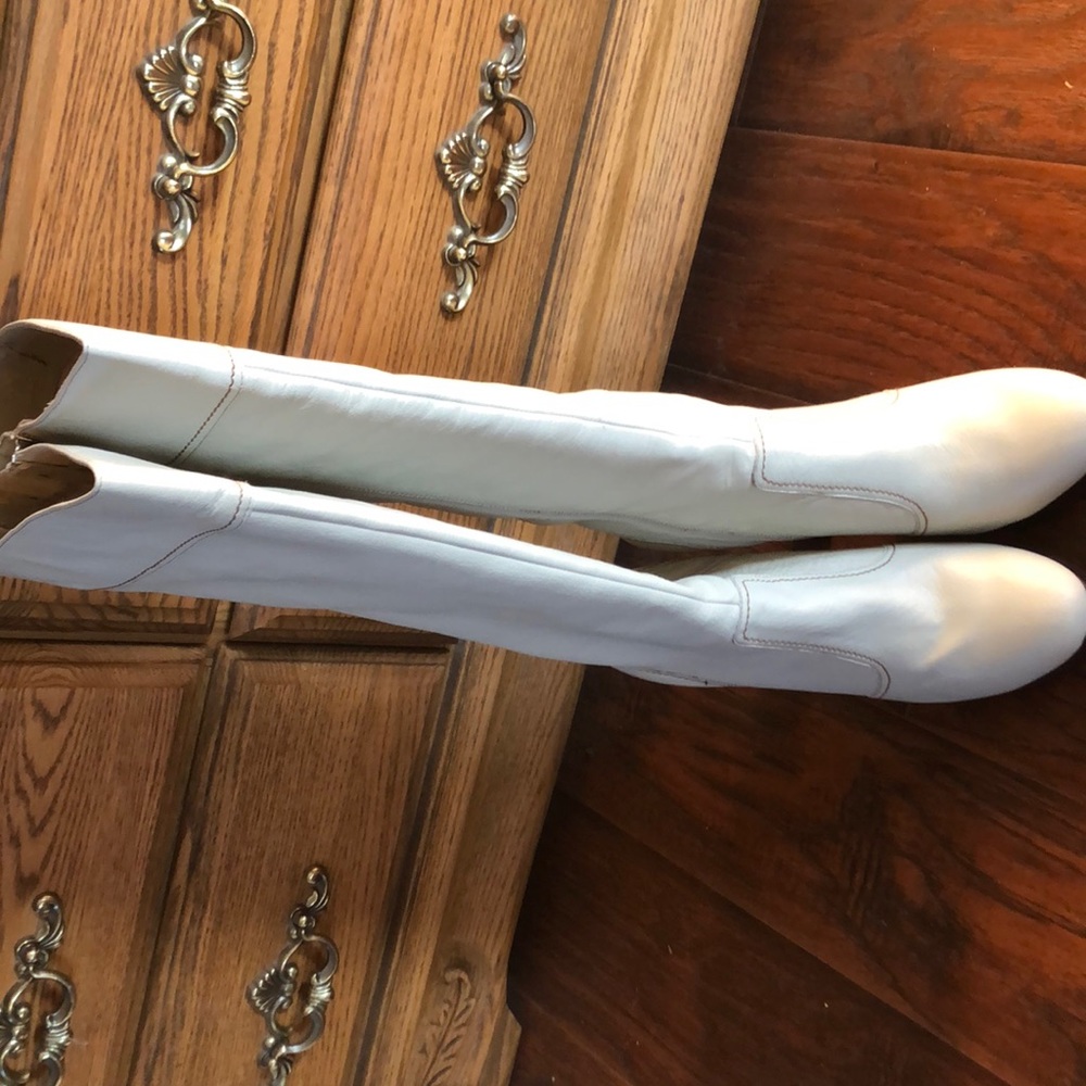 Winter White Knee High Boots